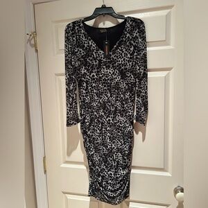Renee C. Animal Print Dress